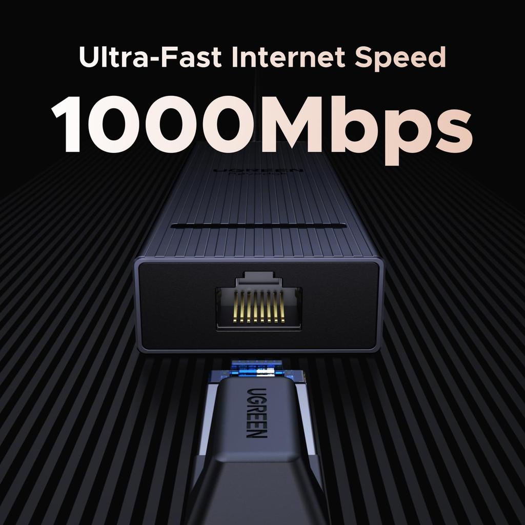 Ugreen Revodok Hub 6 In 1 HDMI Hub Lan USB C 100W PD Power Supply Adapter Gigabit Ethernet Compatible with macOS Host Devices Such As HDMI Devices