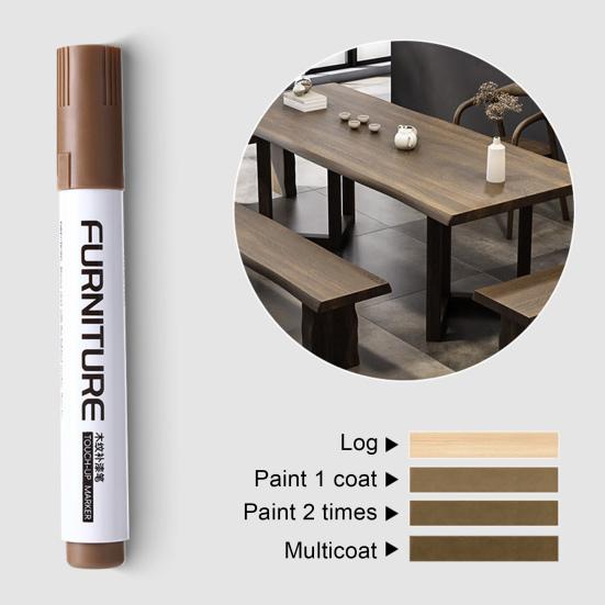 12 шт./набор маркеров для подкраски, профессиональные 12 цветов, деревянная мебель, пол, стол, шкаф, столбики кровати, плитка, царапины, маскирующая краска, ручка