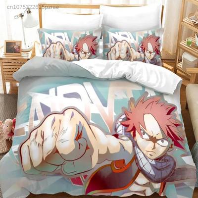 Аниме Fairy Tail Natsu Постельное белье Пододеяльник Спальня Одеяло Покрывала Односпальный Твин King Size Покрывало Домашний Текстиль