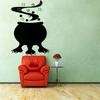 Removable Halloween Diy Wall Stickers With Fire Retardant Pvc Pumpkin Witch Decal