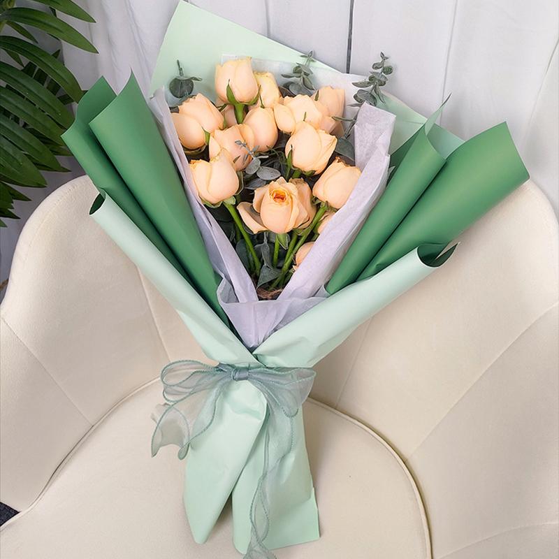 10шт оберточная бумага для цветов Водонепроницаемая дуплексная бумага Букет Подарки Упаковочная бумага