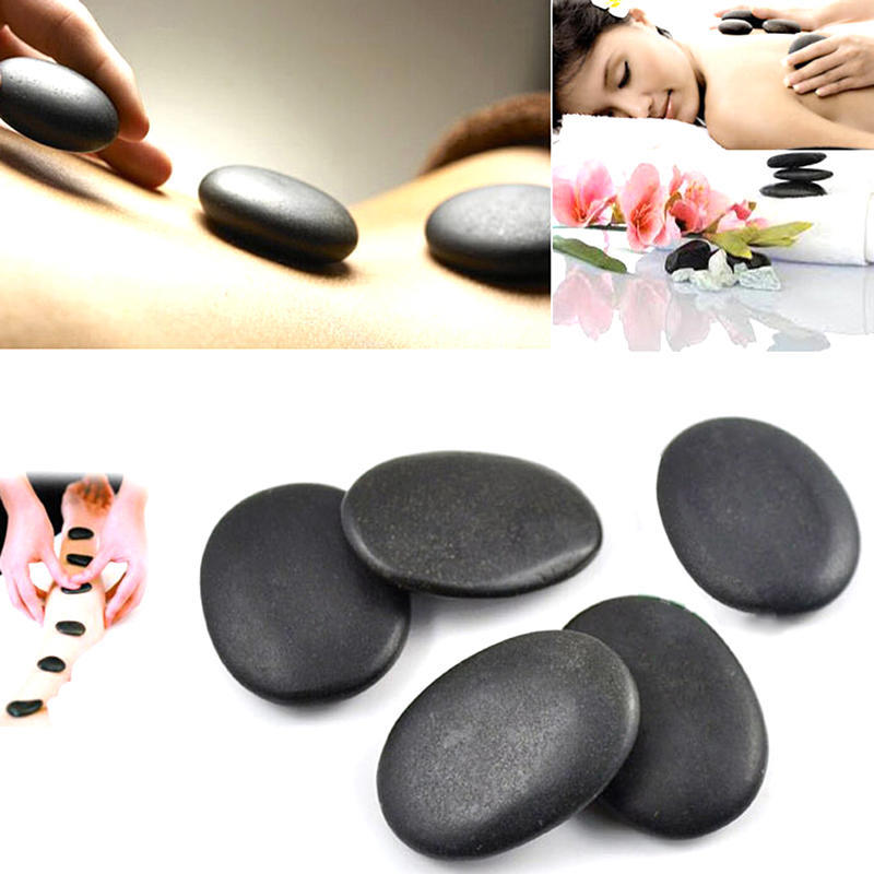 7pcs/set Hot Stone Massage Useful Basalt Rocks 3*4cm Size Black New