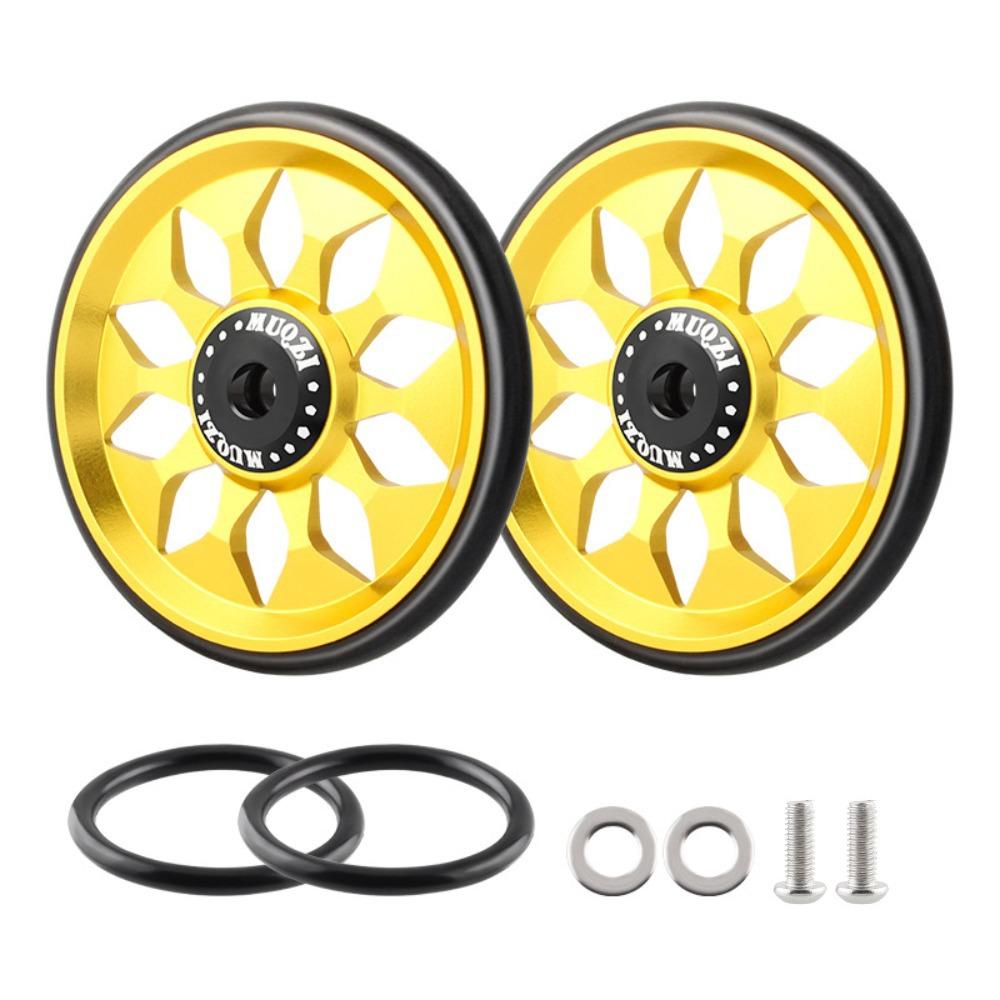 Replacement Bicycle Easywheel 60mm Bike Auxiliary Wheels Bike Easy Wheels Rear Rack
