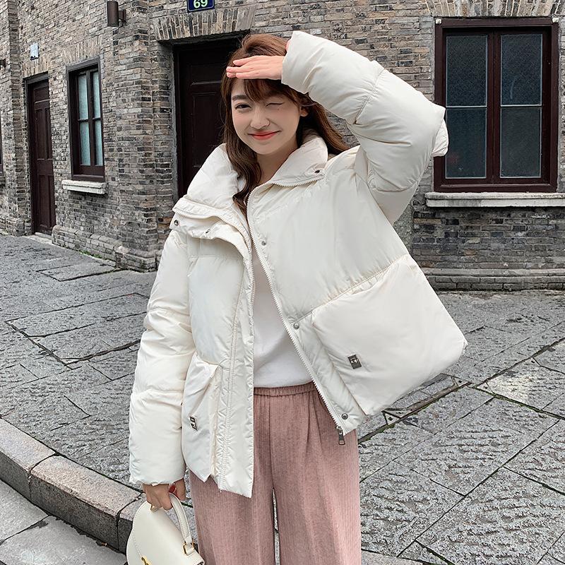 Короткий пуховик, женская свободная толстая куртка, зима 2023, новый стиль