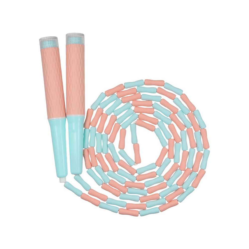 Регулируемая мягкая скакалка с бусинами, сильная гибкость, сегментированная фитнес-скакалка для домашних упражнений