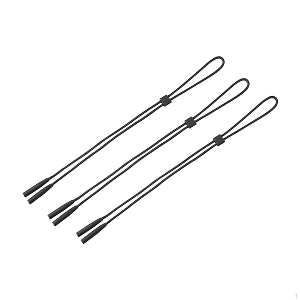 3 Pack Anti-Slip Sunglasses Cords, Adjustable Polyester Cords
