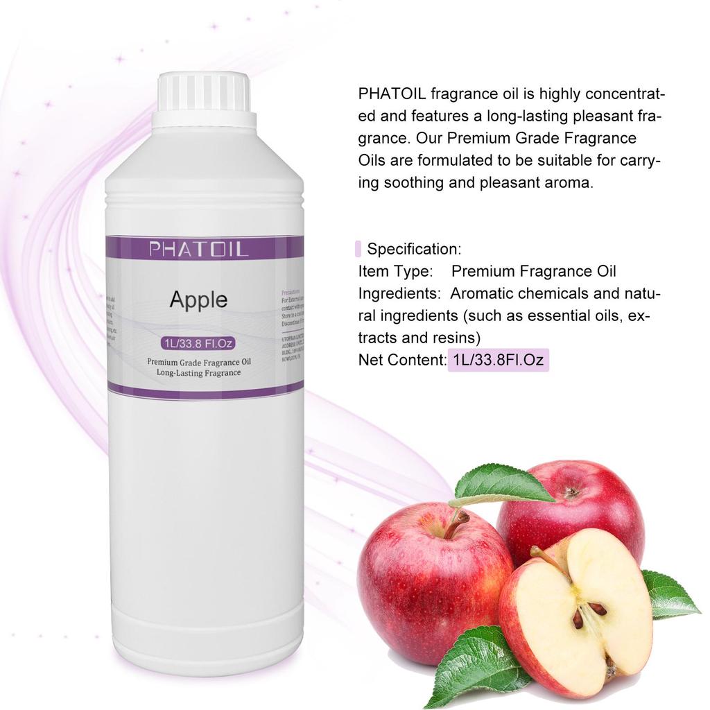 PHATOIL 1000 мл/33,8 жидких унций Ароматические масла Манго Вишня Арбуз Лимон Фрукты Эфирное масло для освежителей воздуха Уход за волосами и кожей Духи «сделай сам»
