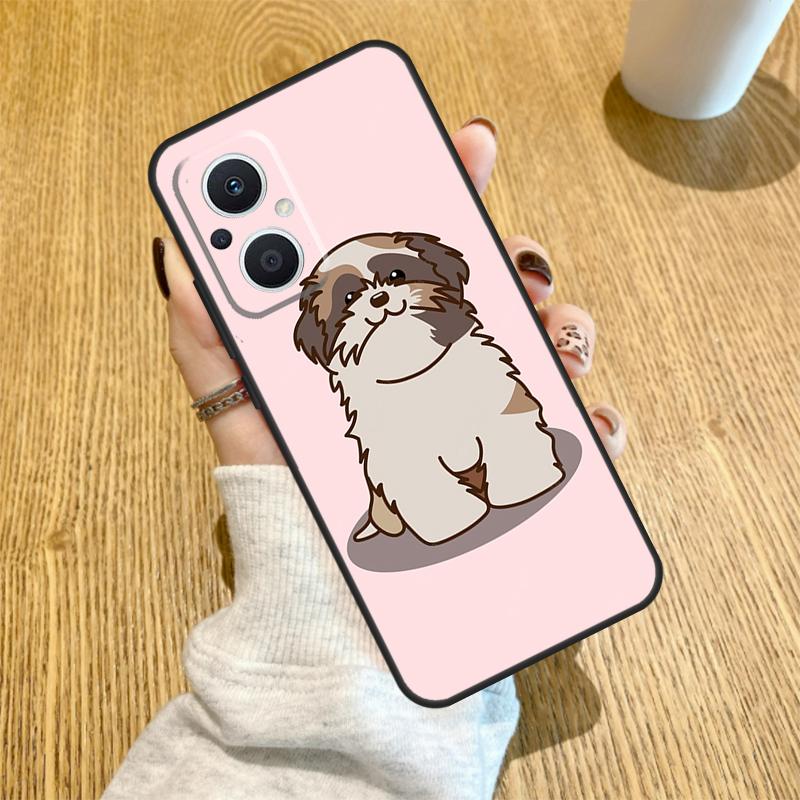 Мультяшная собака Ши-тцу Чехол Для OPPO Reno 10 11 12 13 14 Pro 14F 13F 12F 11F 7 8 Lite OPPO Find X5 X8 X9 Pro Чехол
