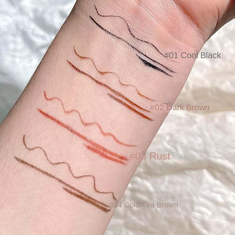 Liquid Eyeliner Quick Dry Waterproof Non-Smudging Long-Lasting Ultra-Thin Precision Eyeliner with Cotton Tip - Perfect for Beginners