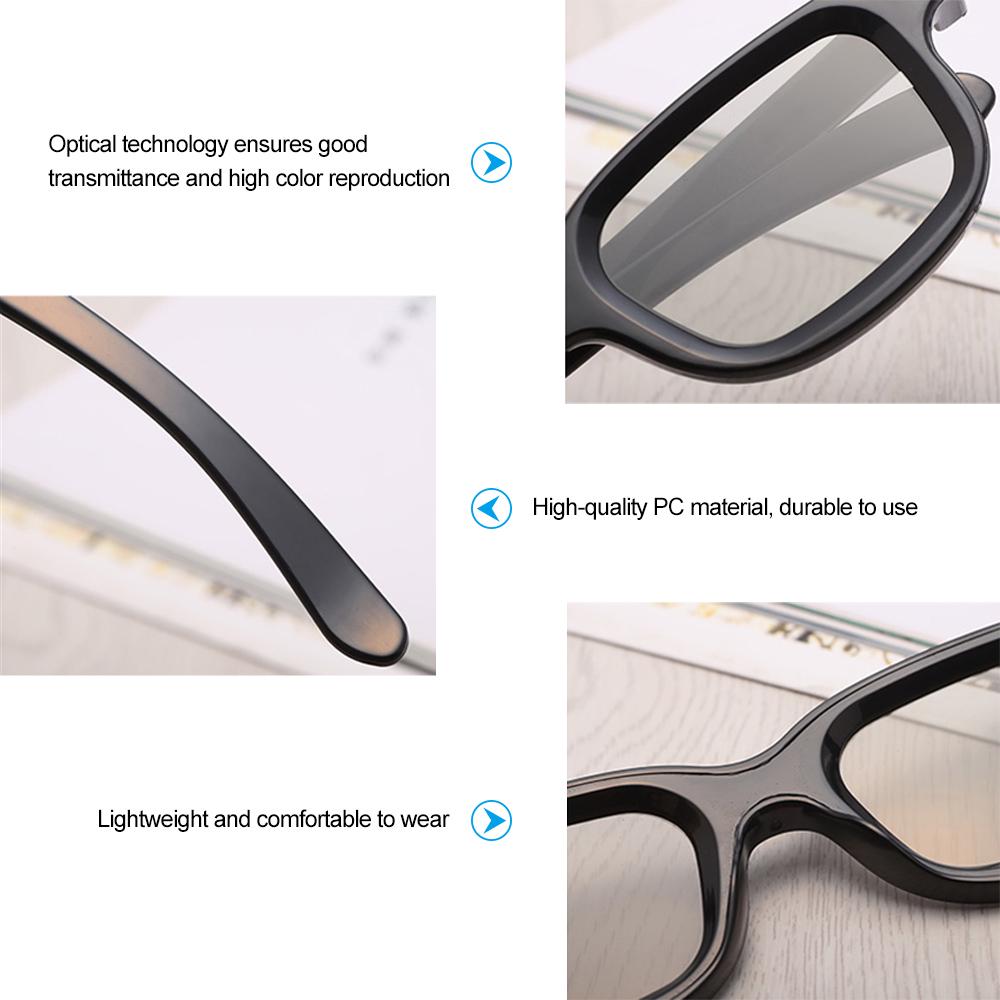 VQ163R Поляризационные пассивные 3D-очки для 3D-телевизоров Real 3D Cinemas для Sony Panasonic