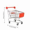 Mini compact size Toy Hand Trolley Simulation Cart  Office sundry arrangement