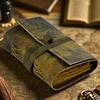 Винтажный кожаный журнал - Пустая книга заклинаний для путешествий, записная книжка для письма, антикварная бумага ручной работы