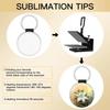 DIY Dye Sublimation Blanks Keychain Creative Double Sides Blank ID Tags Keyring  Backpack Decor