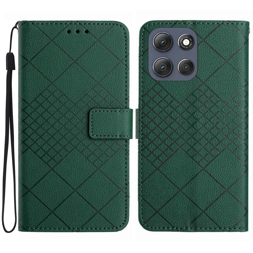 For Motorola Moto G86 5G Case Wallet Imprint PU Leather Flip Folio Phone Cover