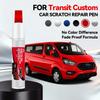 Для Ford Transit Custom 1990-2026 Ремонтный маркер краски Удалитель царапин DIY Автоаксессуары Черный Белый Серебристый Серый Синий Красный