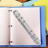 7Pcs Heavy-Duty Metal 6-Ring A6 Binder Mechanisms for Planner Folder Binder Photo Album Notebook Loose Leaf Binding