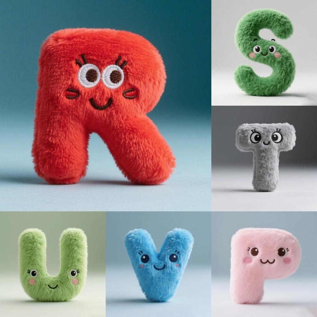 Набор плюшевых букв Alphabet Lore от A до Z, развивающие мягкие игрушки для обучения детей