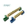 Order Copper Wiring Terminals with Dual Base Posts - Blue for Neutral, Green for Ground.