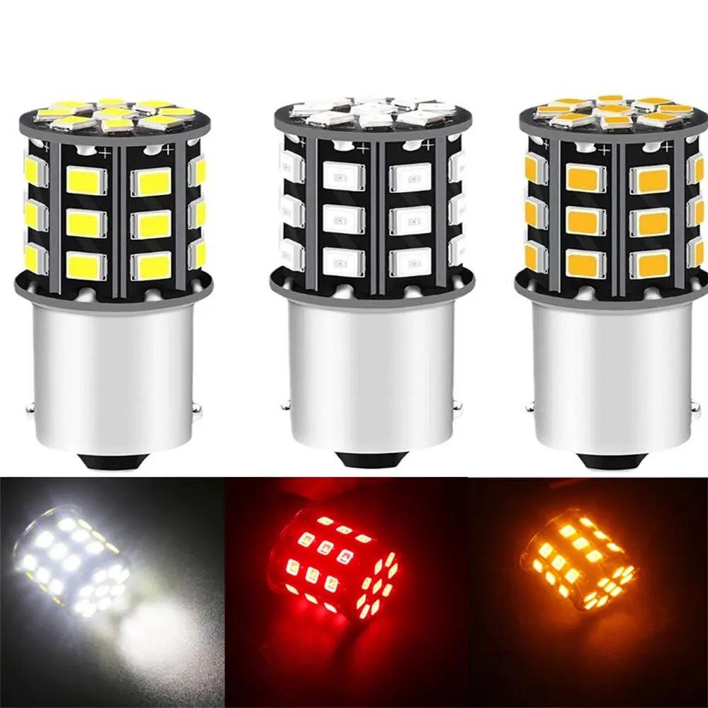 2pcs Led Lamp Turn Lamp Brake Lights Signal Lamp bau15s 1156 1157 BA15S T20 W21/5W 3157 3156 Bulbs 144smd LED Bulb Canbus Lamp