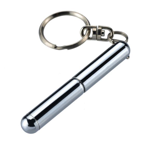 Retractable Pen Key Ring Portable Comfortable Grip Heavy Duty Stainless Steel Strong Mini Telescoping
