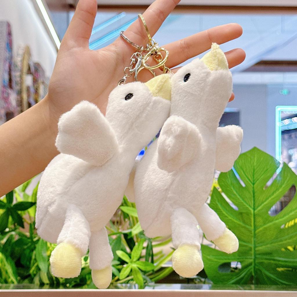 Adorable Plush Duck Pendant Keychain - Cute Backpack Charm & Claw Machine Toy