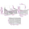 Garden Sofa Set 7 pcs Black Poly Rattan