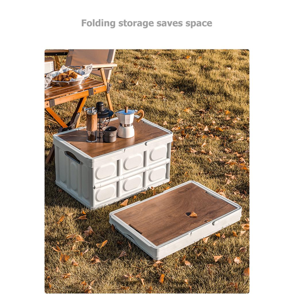 Большая белая коробка, портативный складной ящик для хранения, корзина для кемпинга, пикника, багажник автомобиля, игрушка и хранение закусок