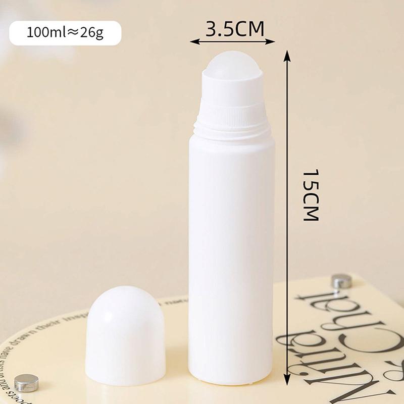 50/100 мл белый пластиковый шарик-роллер для эфирного масла, контейнер для распыления, многоразовый флакон для путешествий, аксессуары для дезодоранта своими руками