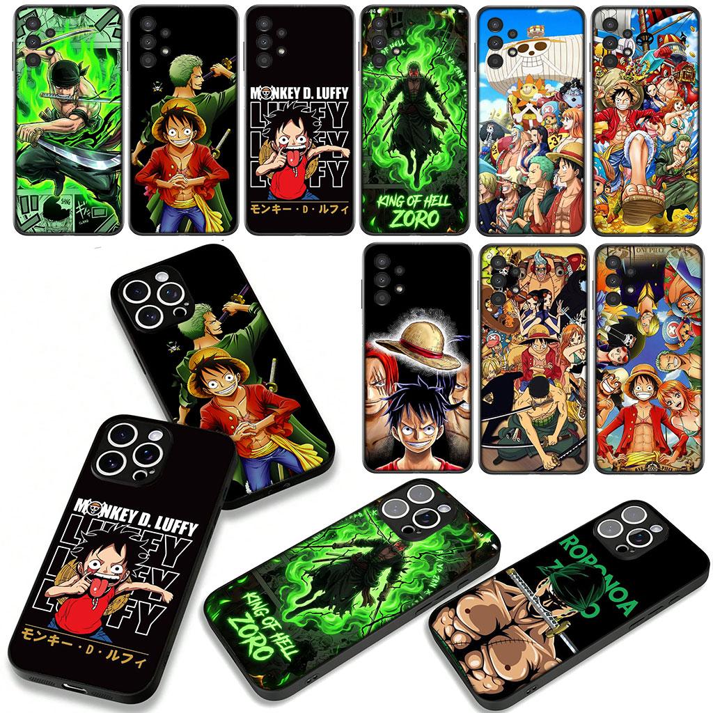 Cover for Apple iPhone 16 15 14 Plus 13 12 Mini 17 Pro Max + ProMax 16E Air 16+ 15+ Phone Case Roronoa Zoro One Piece Luffy
