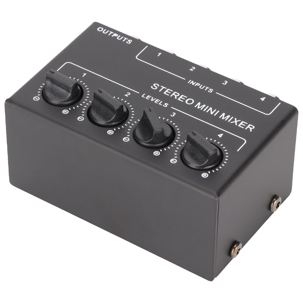 CX400 4 Channel Passive Mixer Professioinal Stereo 4 Channel Mixer for Mixing Instruments CD Players