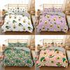 Avocado Fruit Printed Bedding Set 2/3PCS Duvet Cover & Pillowcase Gift Cartoon