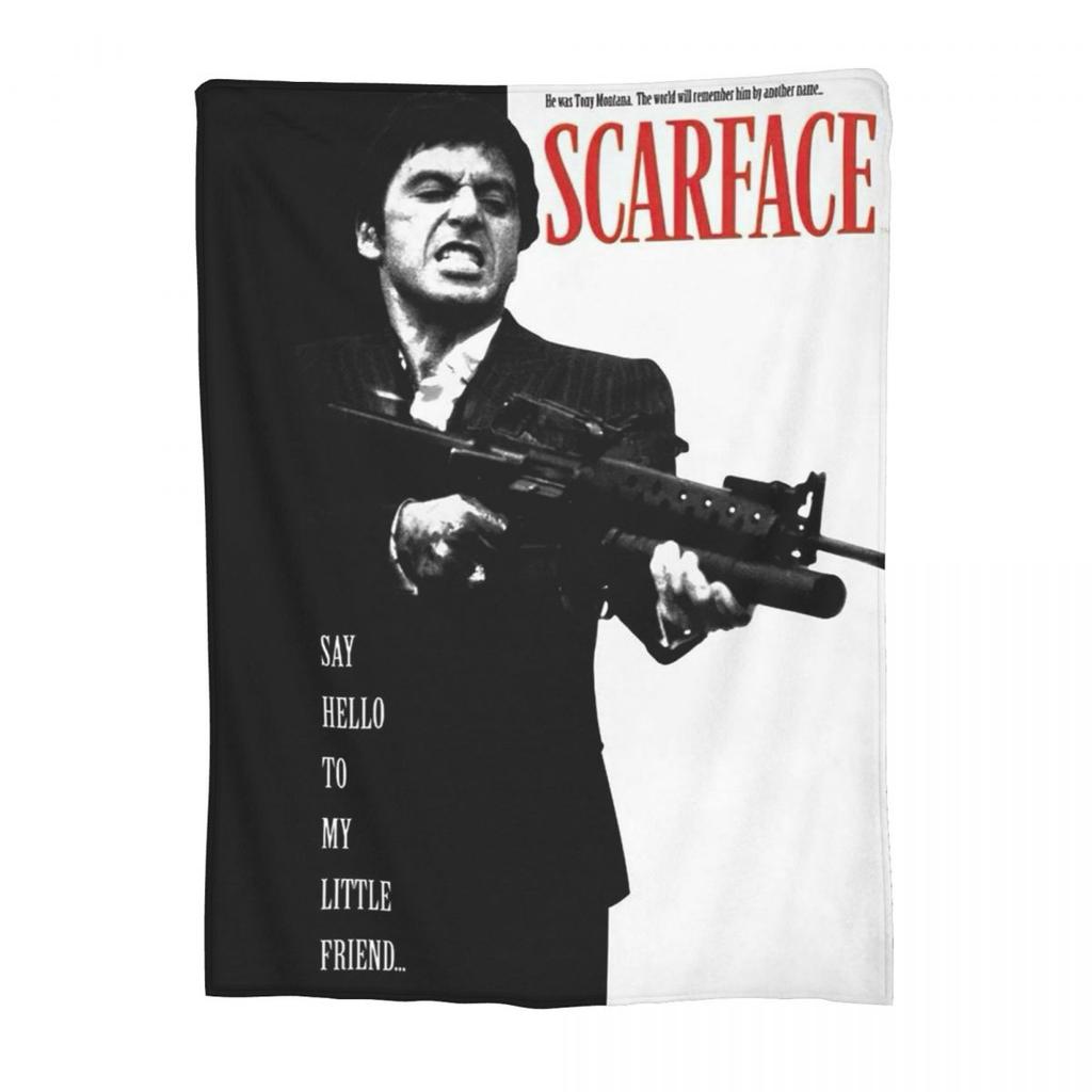 Scarface Tony Movie Blankets Soft Warm Flannel Throw Blanket Bedspread for Bed Living room Picnic Travel Home Sofa