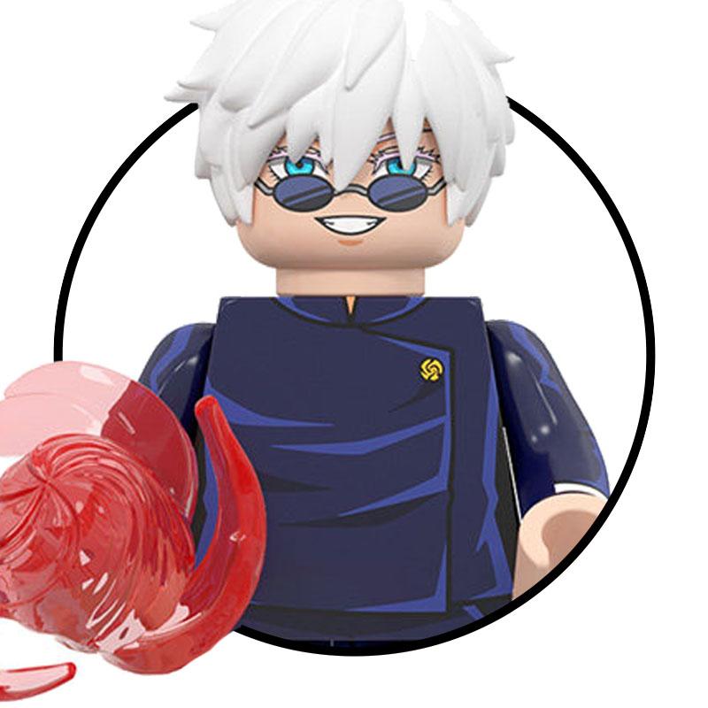 40pcs Jujutsu Kaisen Building Blocks Itadori Yuji Gojo Satoru Ryomen Mini Action Figure Accessories Christmas Gift for Kids