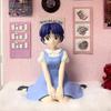10 см В наличии Ranma 1/2 Тэндо Аканэ Ранма ПВХ Аниме Фигурка Периферия Каваи Сидящие Игрушки Настольное Украшение для Автомобиля Модель Подарки