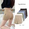 New Pocket Three-Quarter Shark Pants for Women, Summer Outdoor Thin Yoga Shorts High Waist Tummy Control Safety Pants