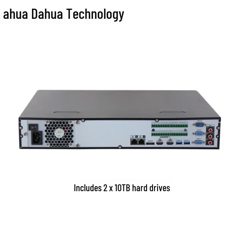 32-канальный 4-дисковый NVR Dahua с функциями ИИ (DH-NVR8432-X) Китайская вилка (адаптер в комплекте)