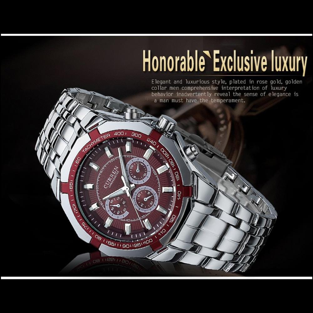 CURREN Top Brand Luxury Watch CURREN Casual Military Quartz Sports Wristwatch Full Steel Waterproof Men's Clock Relogio Masculino