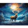 Рамка 40x50 см, краска по номерам для взрослых, картина с оленями по номерам, картина с животными, холст, Настенный декор для DIY, подарок, искусство
