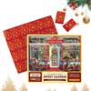 1 Set Christmas Puzzle Advent Calendar Durable Recyclable Fun Family Game for Creative Learning Countdown