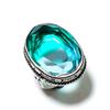 Bi-Color Tourmaline Handmade 925 Sterling Silver Ring Size 8.5 N6L45