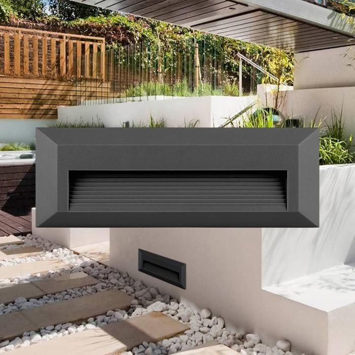 Applique murale LED VEKTA-B 3en1 3W 180lm IP65 Anthracite