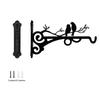 Black Garden Plant Hanger Hook Bird Wall Mounted Plant Hanger Hanging Flower Basket Brackets