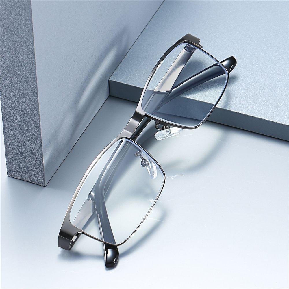 Stainless Steel Men Business Reading Glasses for Reader Mens Presbyopic Optical Glasses +1.0 1.5 2.0 2.5 3 3.5 4.0