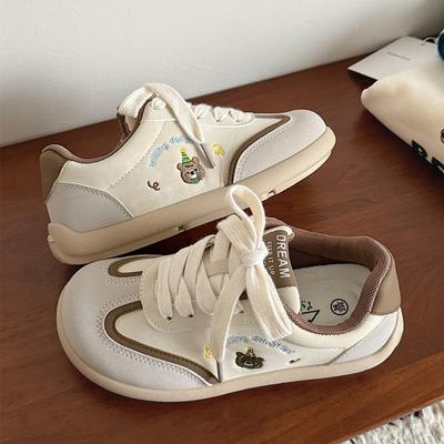 2025 весна новая повседневная моральная тренировочная обувь дизайн потока классическая женская обувь ins женская обувь колледж романтический ретро