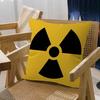 Attention Radiation Symbol Lucky Dragon pillow cover sofa cushion cover home room decoration children gift