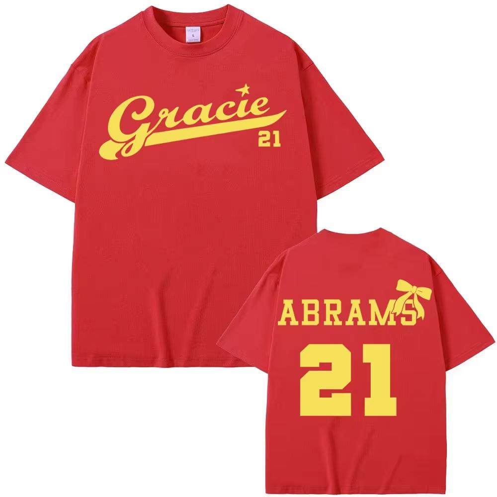Gracie Abrams 21 Logo T Shirt 2026 The Secret Of Us Tour Short Sleeve Tee Shirt Unisex Unisex Vintage Fashion Casual Tees Unisex