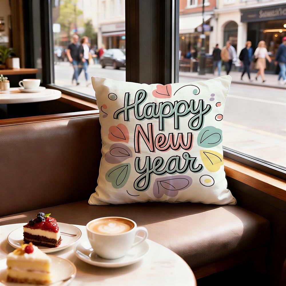 Holiday New Years Day Cushion Cover Decorative Cushions Covers Cover Sofa x Pillow Piece x x Pillowcase