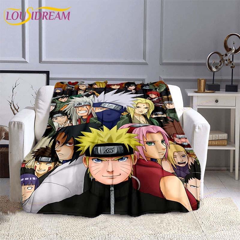 Модное одеяло Наруто, фланелевое одеяло в стиле аниме, мягкое одеяло с 3D принтом, мультяшное покрывало, диван, дорожное детское одеяло для кемпинга