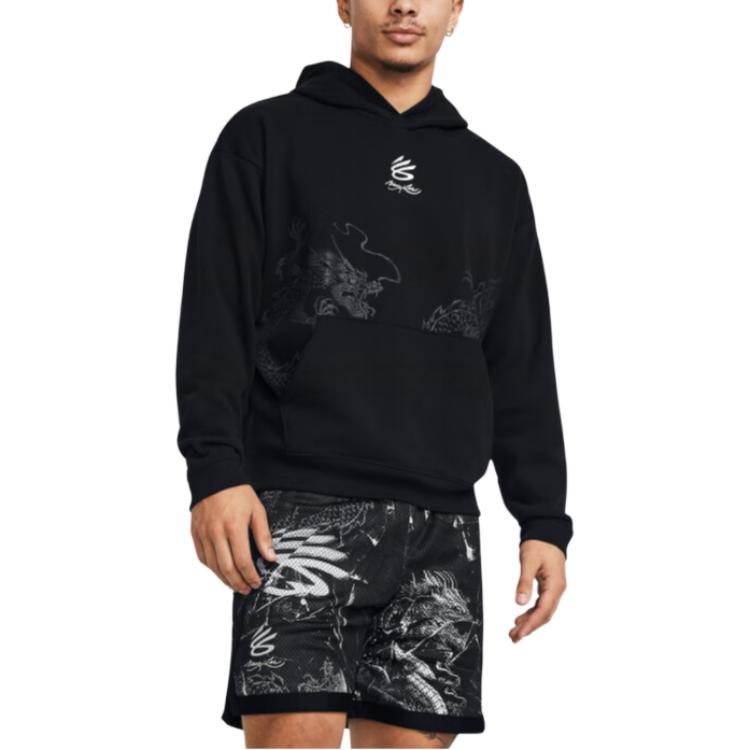 Under Armour X LIXIAOLONG,LIANMINGKUAN UA Свитшот на Китайский Новый год Унисекс Черный, Сумка для покупок в комплекте 1385303-001