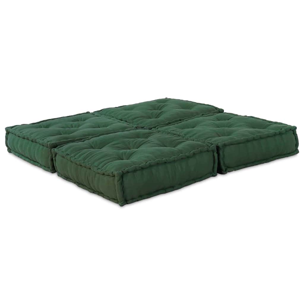 Modular Sofa Set 2 pcs Green 140 x 70 x 36 cm Fabric